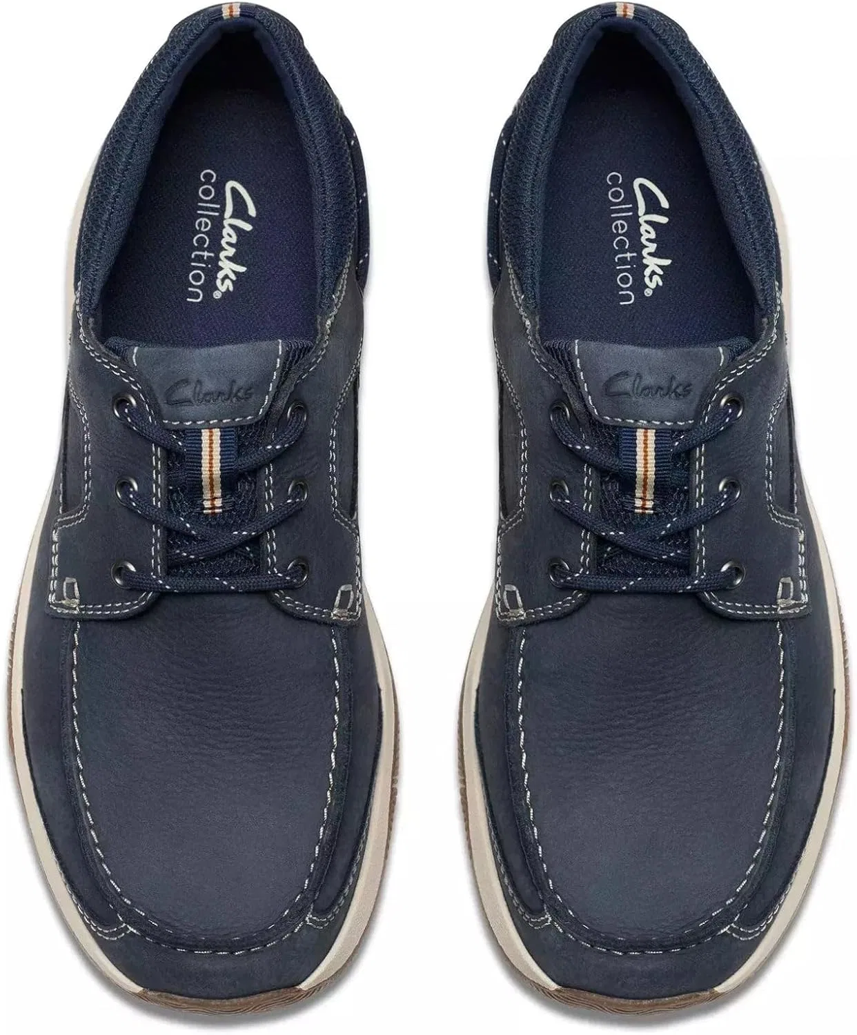 Мужские туфли Clarks Sailview Lace на шнуровке - очень широкая колодка, Blue — фото 4