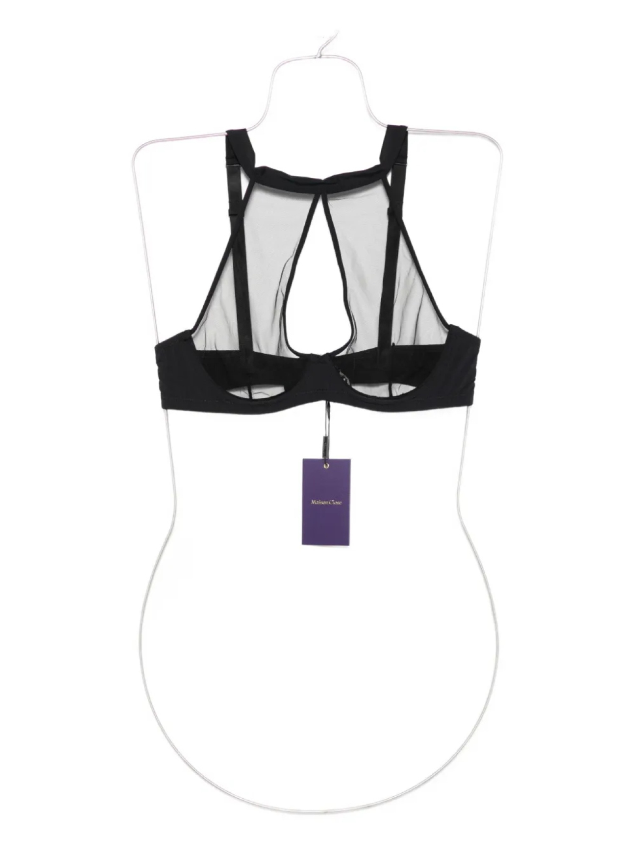 

Бюстгальтер Maison Close Pure Tentation с вырезами, черный