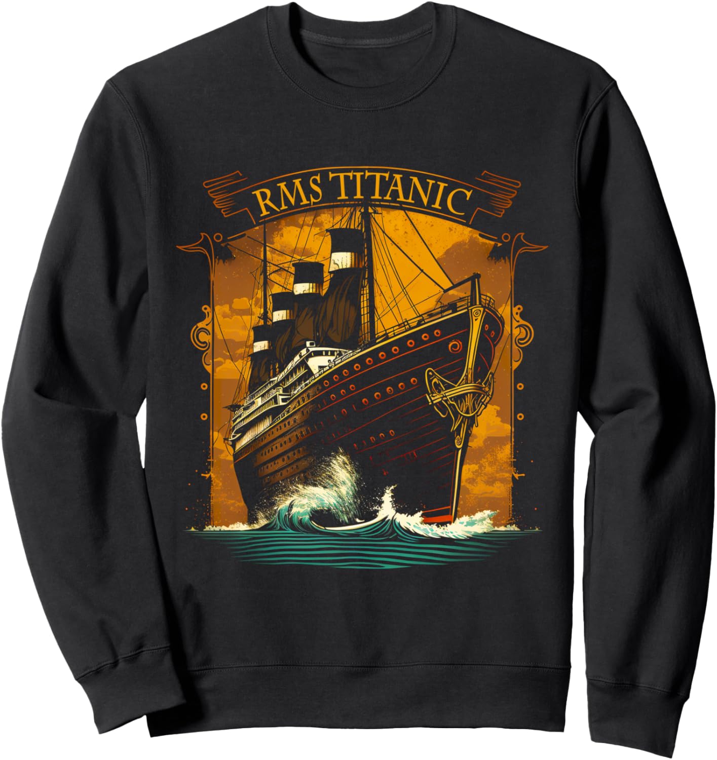 

Толстовка с символикой «Титаника» The Titanic Fan Club Gifts Nautical Memorabilia, черный