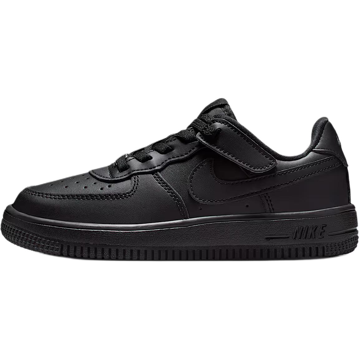 

Nike Air Force 1 устойчивые к истиранию низкие детские скейтбординг кроссовки Black для детей 3-7 лет