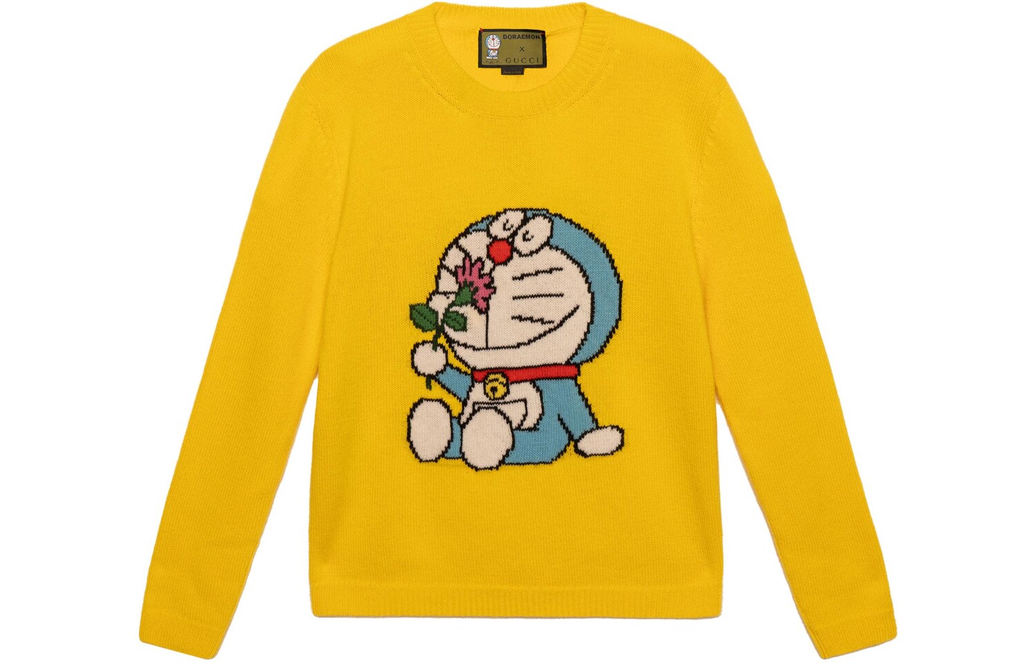 

Свитер женский Doraemon x Gucci, желтый