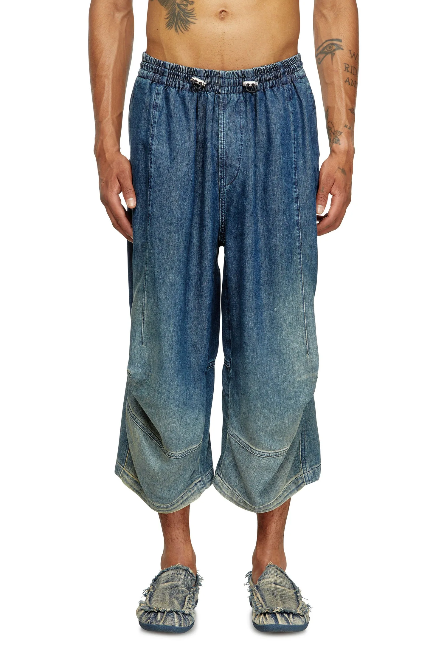 Мужские джинсовые брюки D-PARI-SHORT-S Diesel, Indigo Blue — фото 4