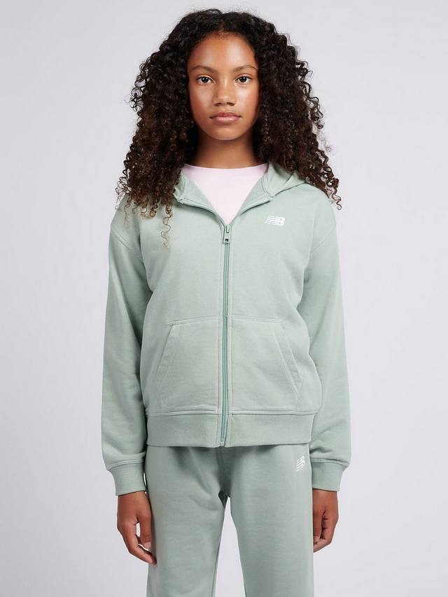 

Детская худи на молнии из хлопковой смеси New Balance, Mosaic Green