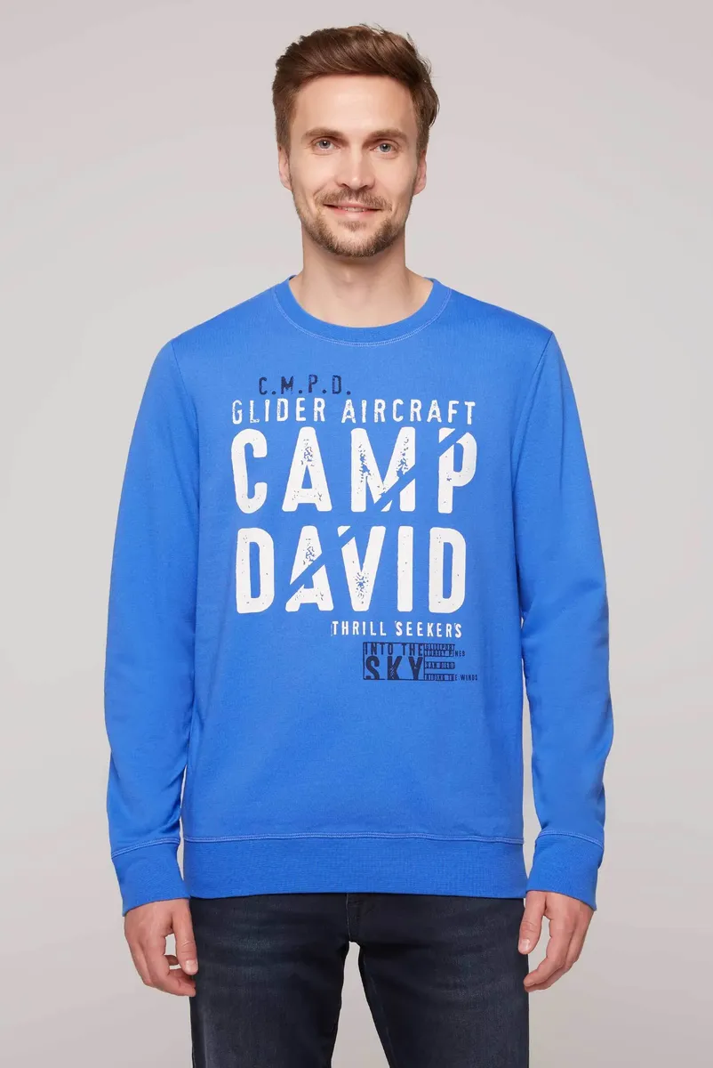 

Свитер CAMP DAVID из хлопка, цвет Deep Sky