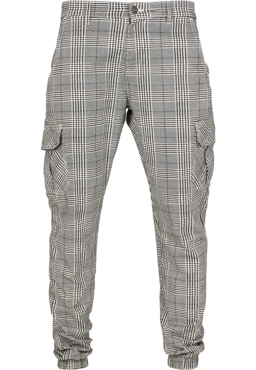 

Брюки-карго URBAN CLASSICS "Мужские брюки-карго Urban Classics AOP Glencheck Cargo Jog Pants" (1 шт.), белый