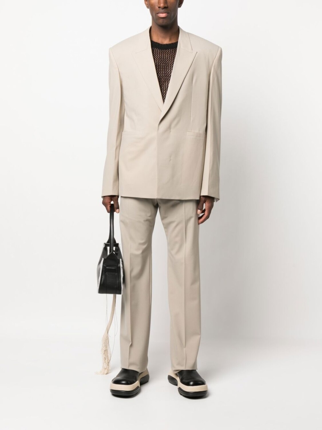 

Givenchy расклешенные брюки строгого кроя, серый