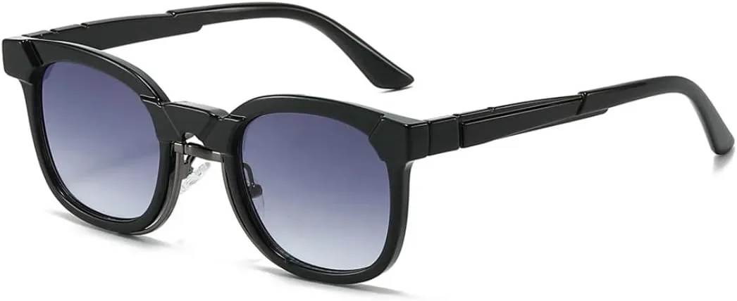 

Модные солнцезащитные очки для женщин и мужчин, градиентные круглые, в стиле ретро, ​​с заклепками, роскошные, с защитой от УФ-излучения UV400 HHZZYVY, Black