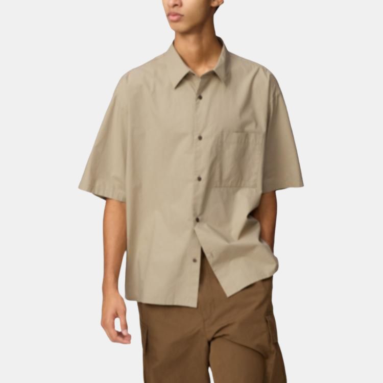 Рубашка Clare Waight Keller C Collection SS25 Unisex Beige UNIQLO, бежевый — фото 4