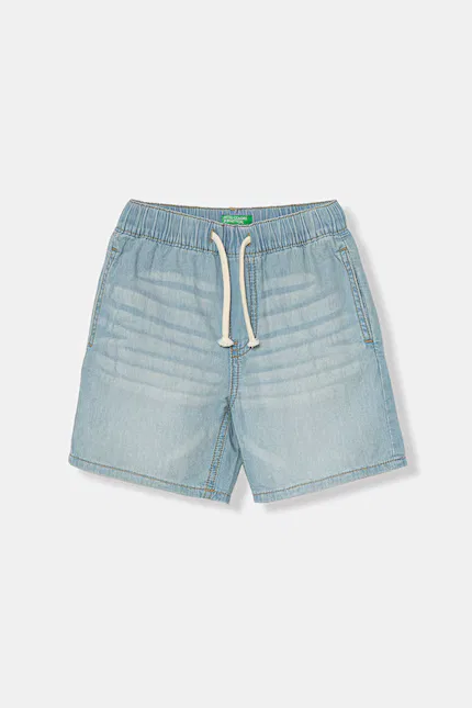 Шорты джинсовые relaxed fit United Colors of Benetton, синий