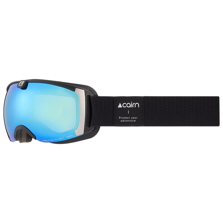 

Горнолыжные очки жемчужно-матового черного цвета с синим льдом Cairn