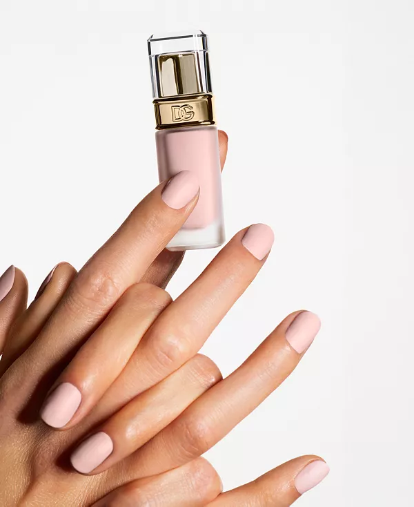 Быстросохнущий стойкий матовый лак для ногтей My nail match Dolce&Gabbana, 01 my misty pink - fair pink nude — фото 2