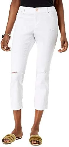 

International Concepts Ripped Cropped Jeans