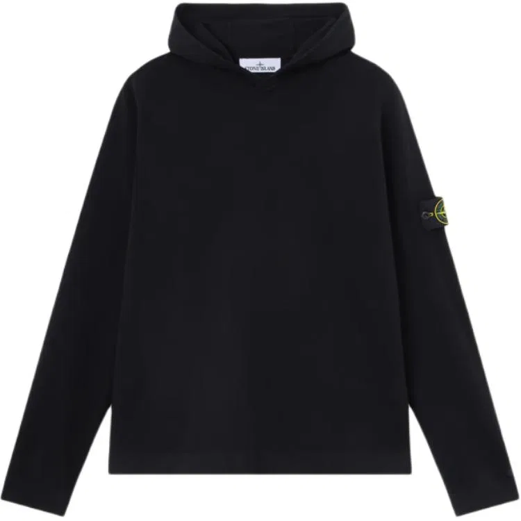 Худи с патчем логотипа STONE ISLAND, Black