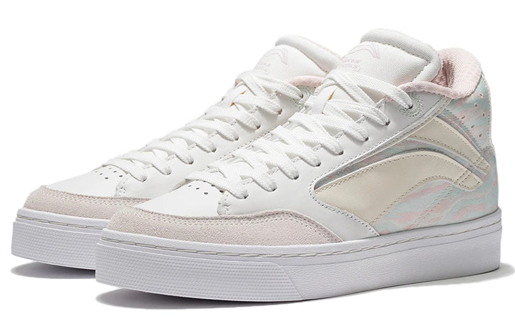 Кеды (WMNS) Li-Ning 180 Cozy Skateboarding Shoes Camouflage, белый — фото 3