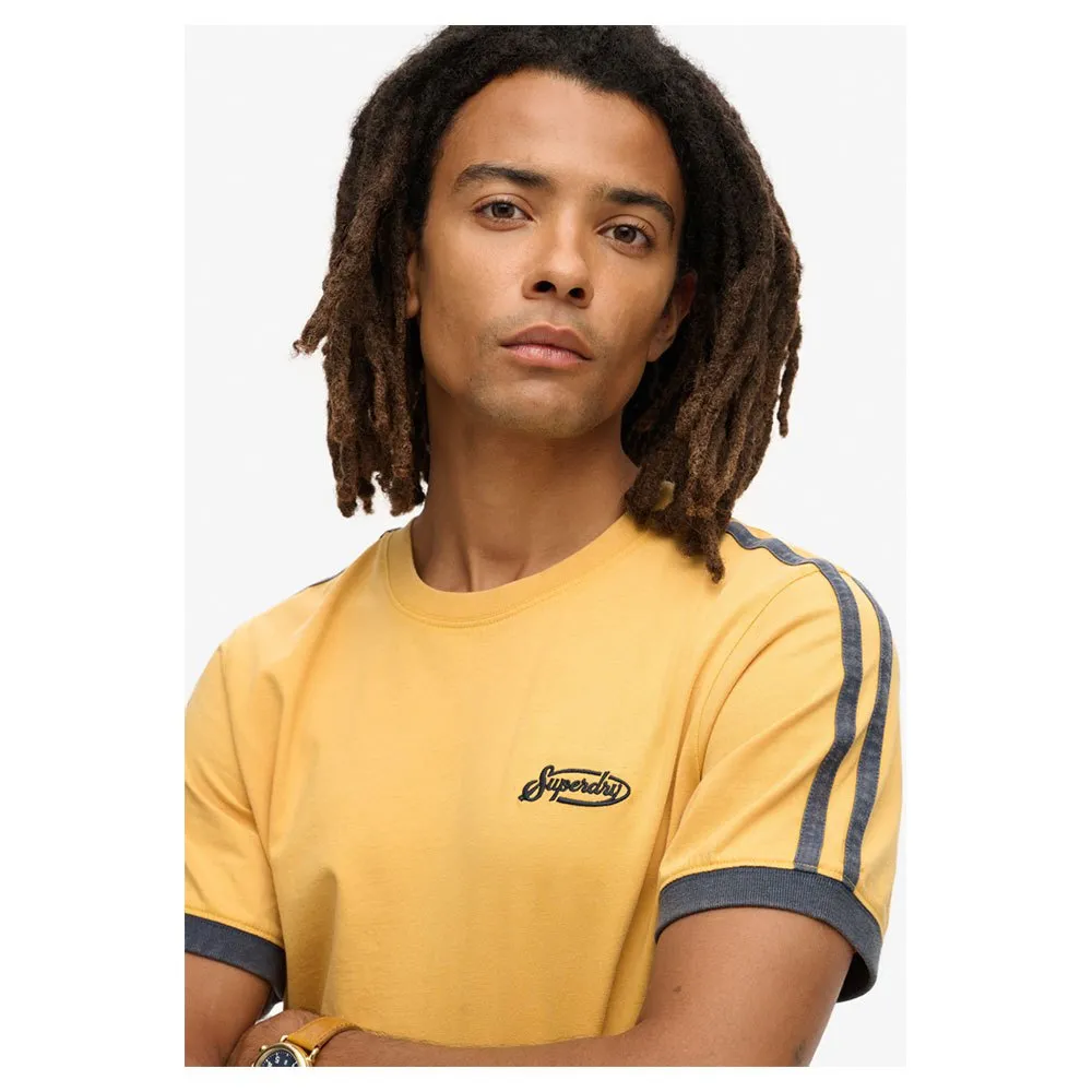Футболка с коротким рукавом Superdry Essential Logo Retro St, желтый — фото 4