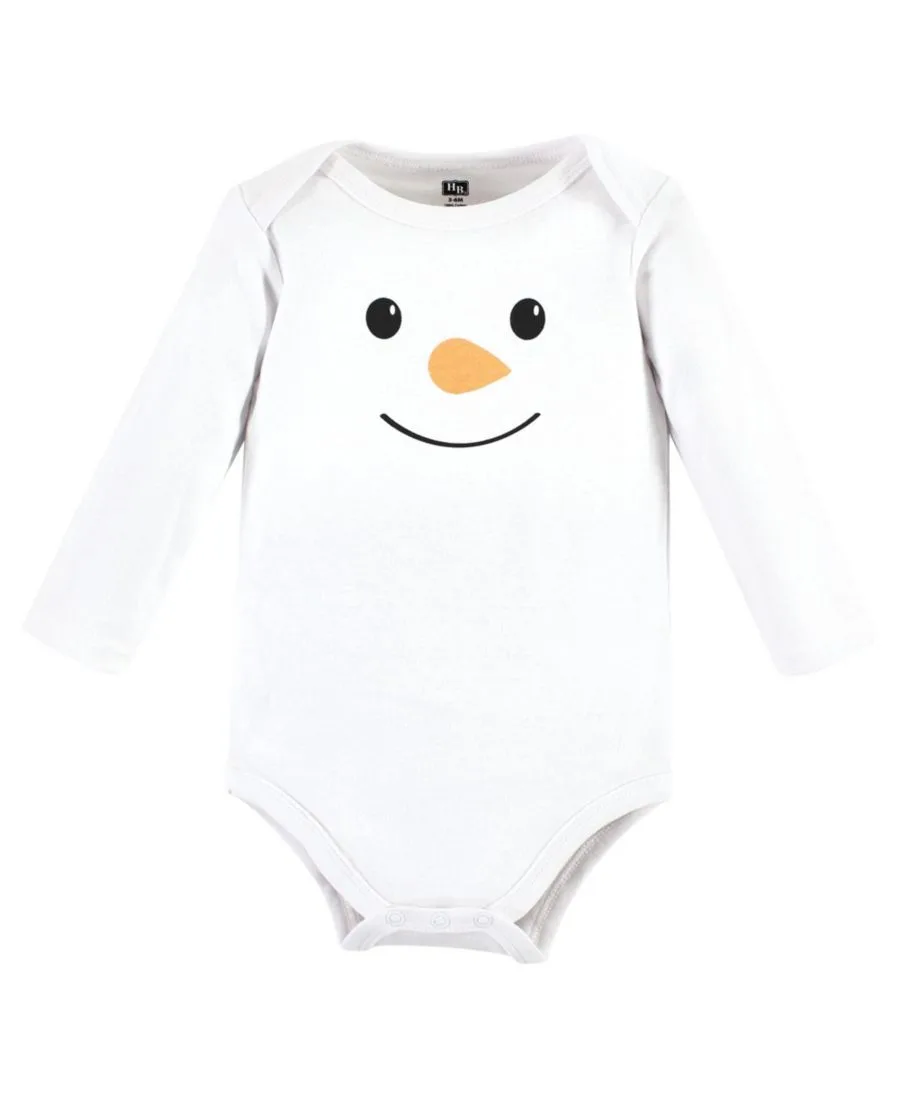 Комплект из 3 хлопковых боди с длинными рукавами Hudson Baby, Snow Much Fun — фото 4