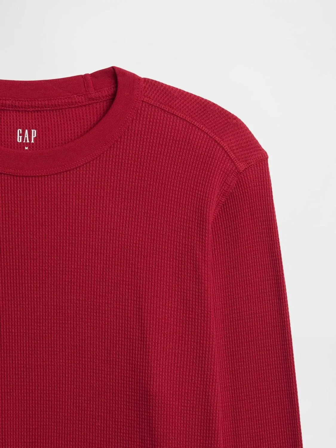 Мужская футболка GAP из вафельной вязки — фото 4