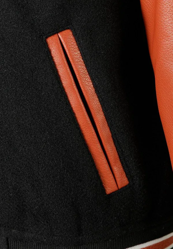 Зимняя куртка в стиле университетского колледжа Minoti, Black/Copper — фото 4