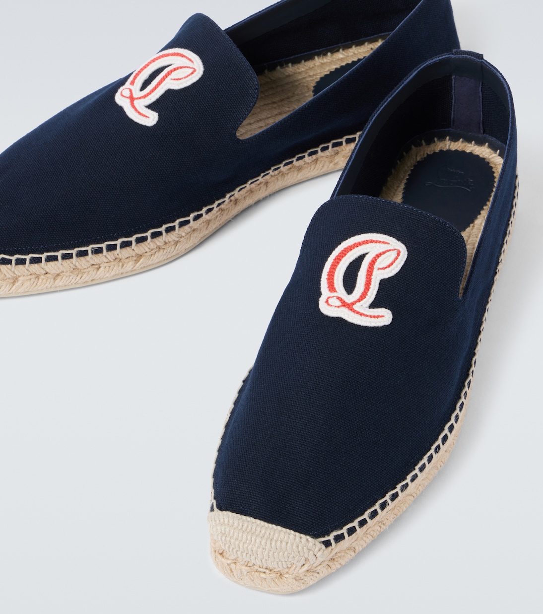 Наноу Mooncrest эспадрильи из холста Christian Louboutin, темно-синий — фото 3