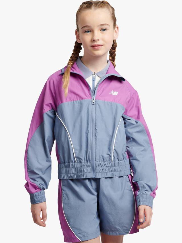 

Детская водостойкая куртка-бомбер с цветными блоками New Balance, Dusk Shower
