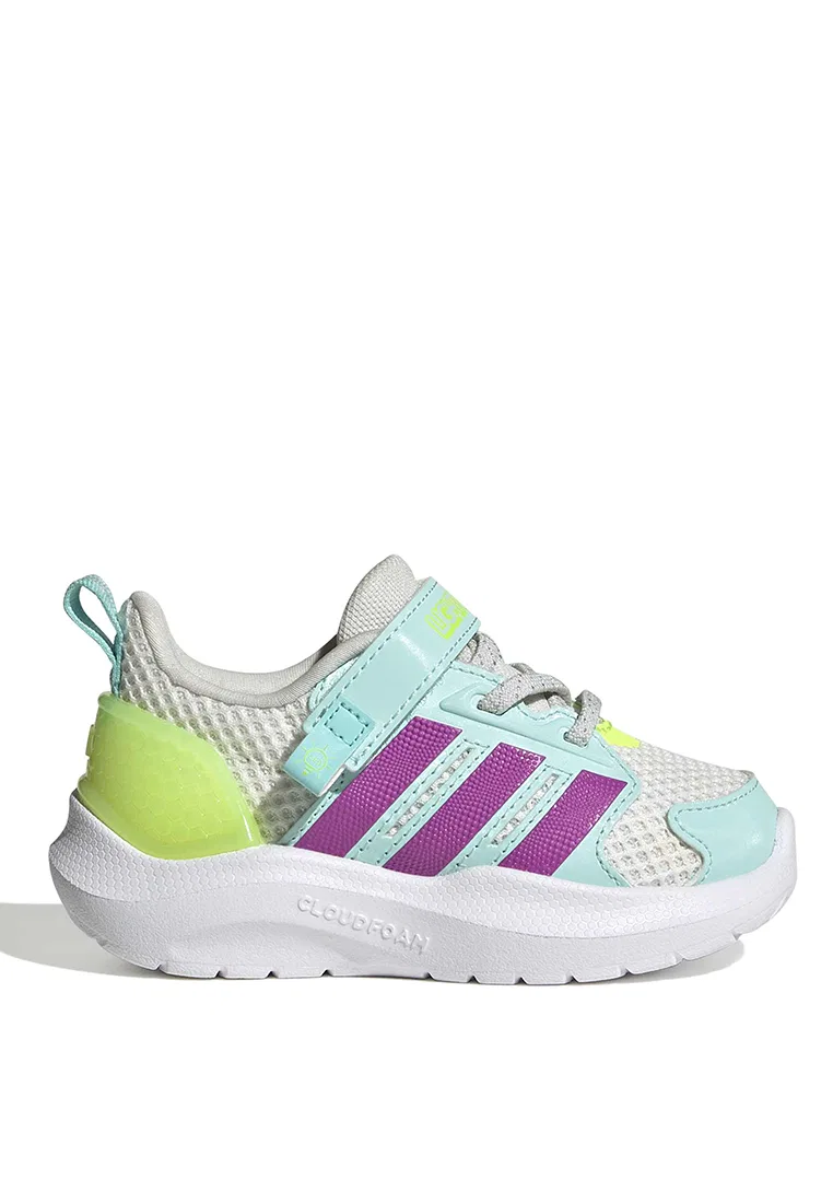Детские кроссовки, беговые, Lightorama Adidas, белый/фиолетовый