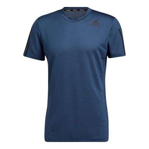 

Футболка adidas Aero3s Tee Pb Sports Training Round Neck Short Sleeve Navy Blue, синий