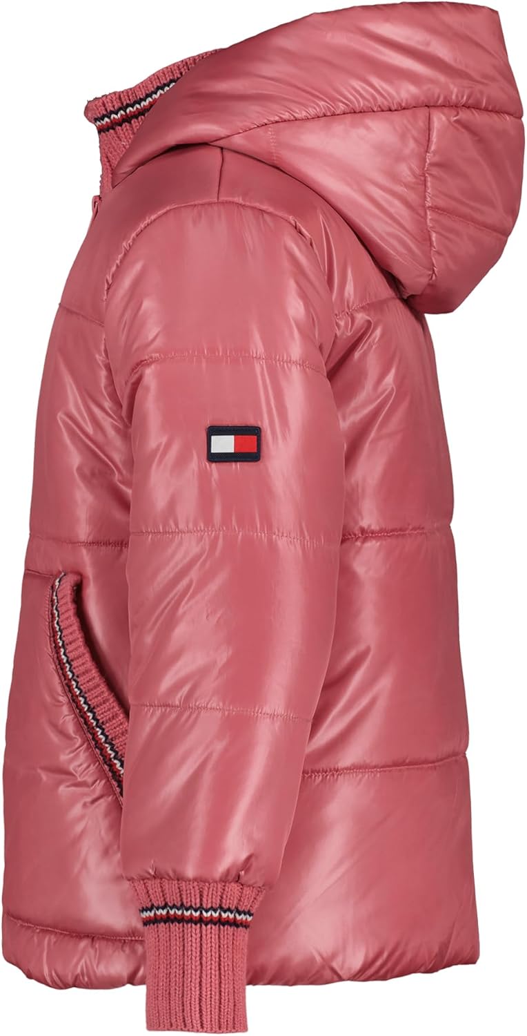 

Укороченная куртка Tommy Hilfiger для девочек из плотной ткани с флисовой подкладкой, Tommy Rose