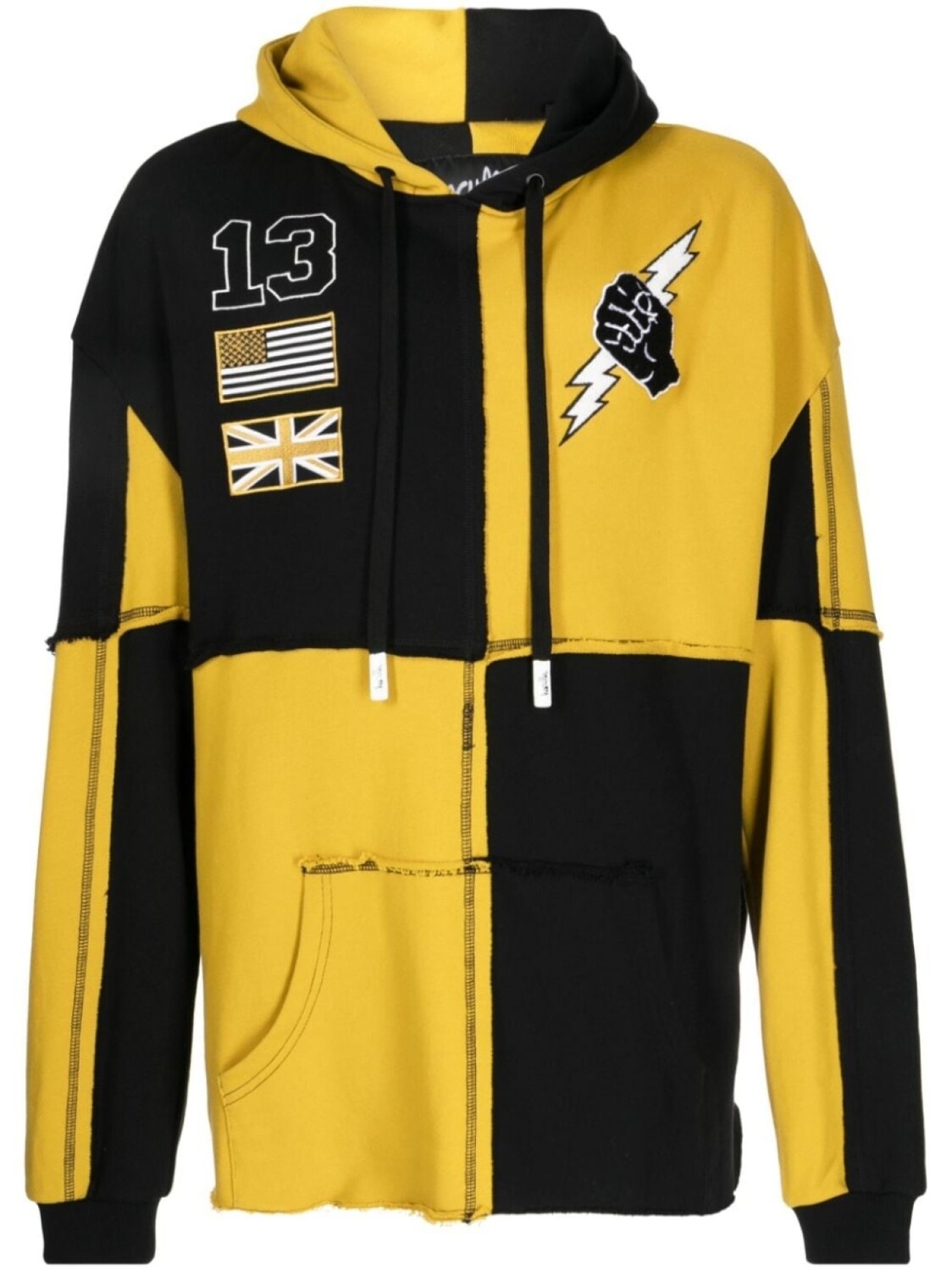 

Haculla Handful panelled hoodie, оранжевый