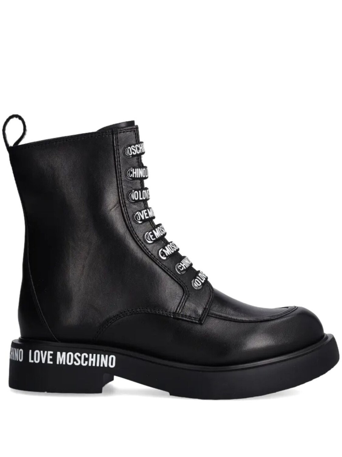

Кожаные сапоги Love Moschino, черный