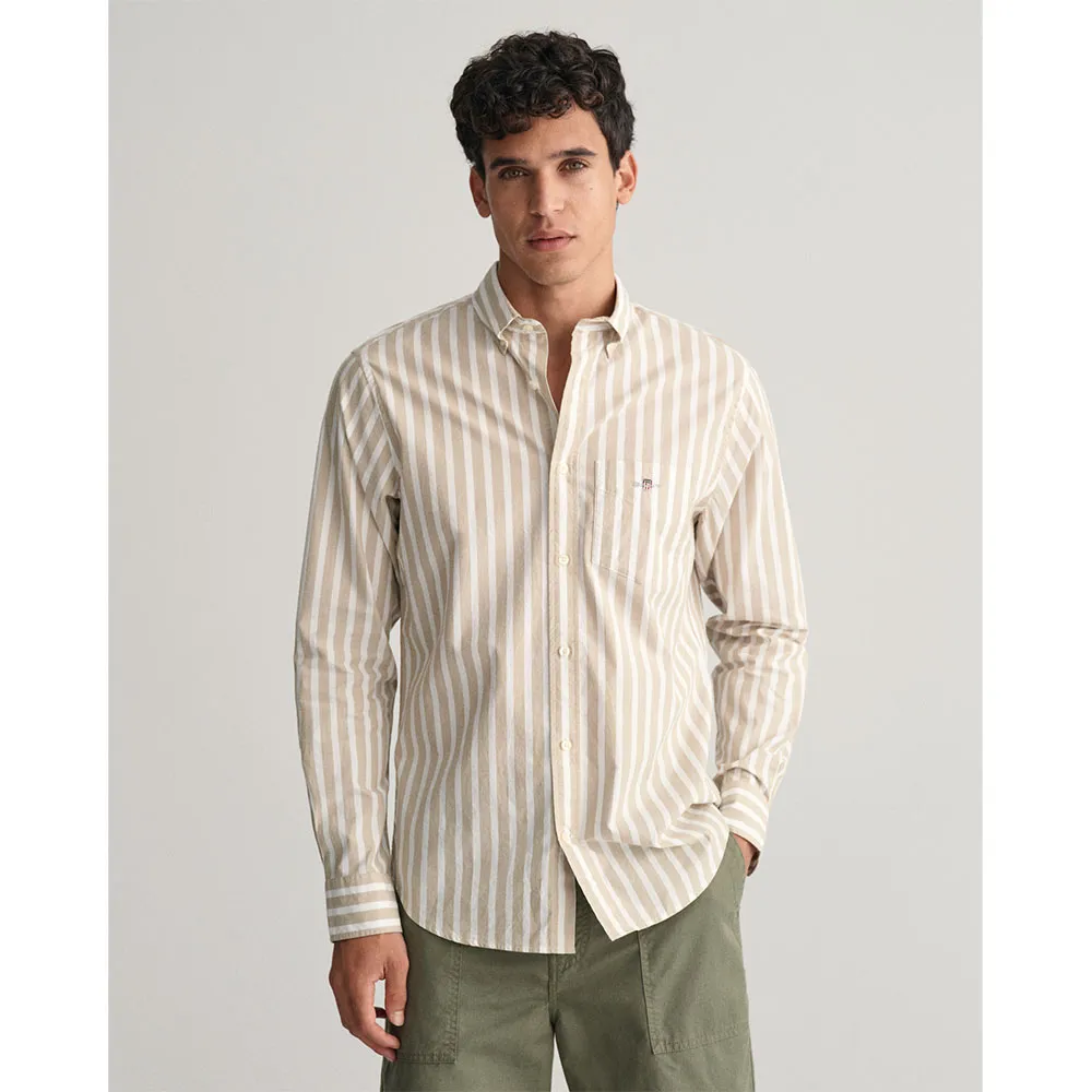 

Рубашка Gant Wide Poplin, бежевый