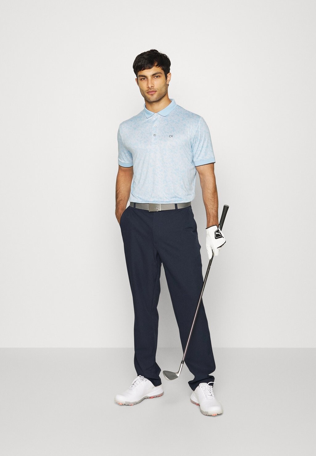 Брюки Bullet Stretch Trouser Calvin Klein, цвет navy — фото 2