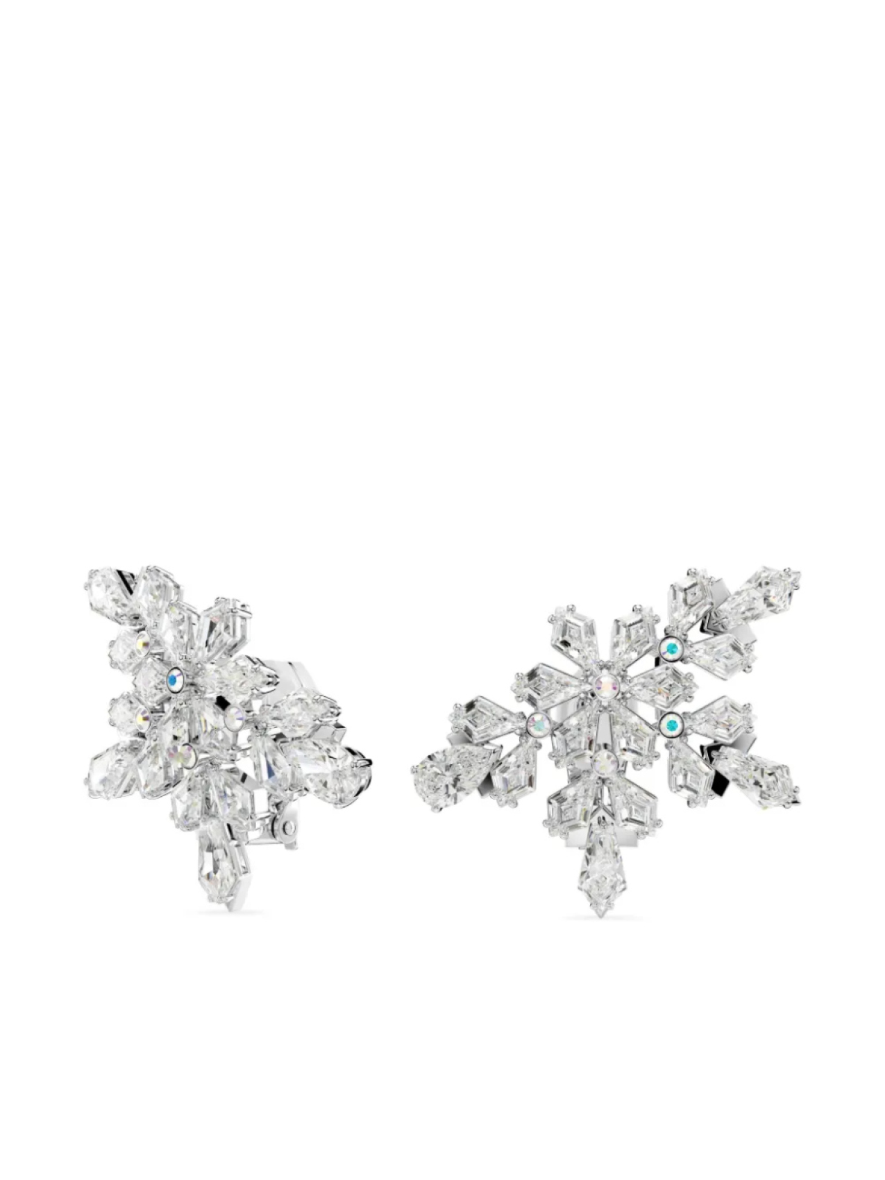 

Серьги с мотивом снежинки Swarovski, серебряный