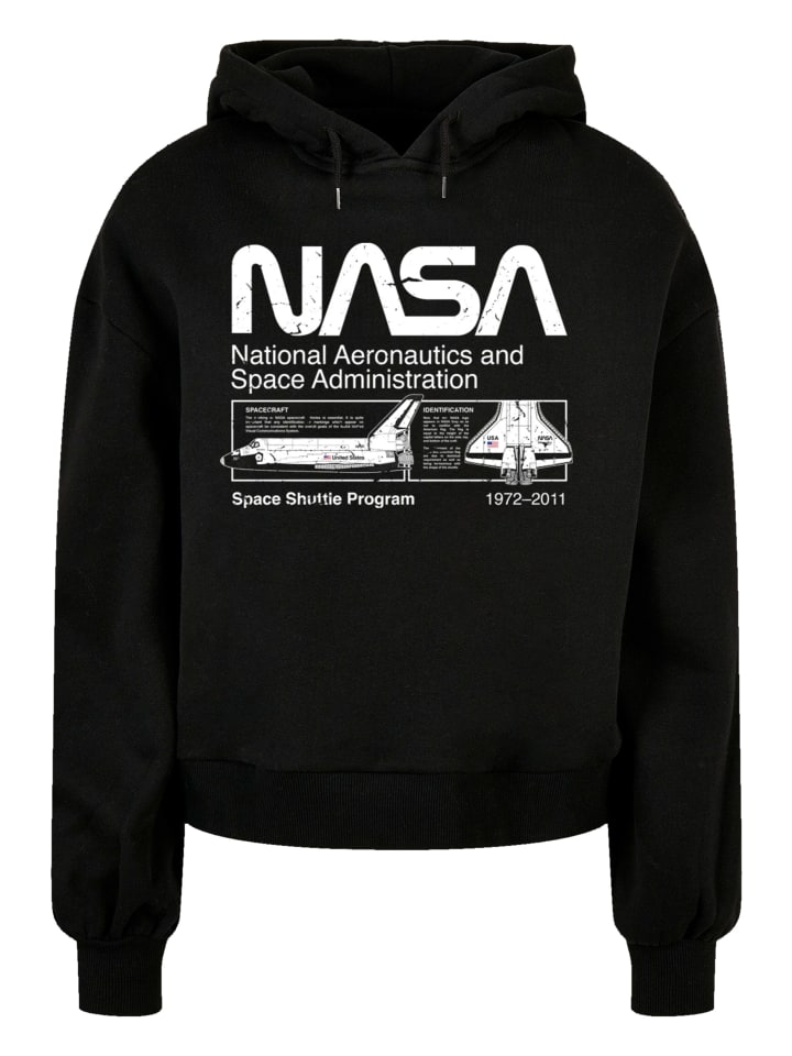 

Толстовка оверсайз из органического материала Classic Space Shuttle черного цвета F4NT4STIC