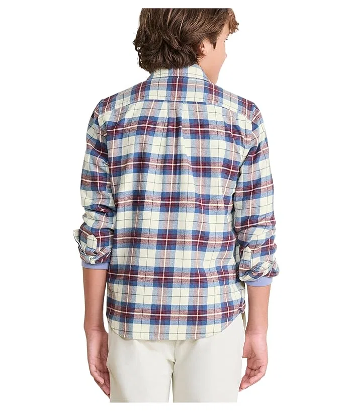Рубашка фланелевая Muskeget Plaid Flannel Vineyard Vines Kids, Marshmallow — фото 2