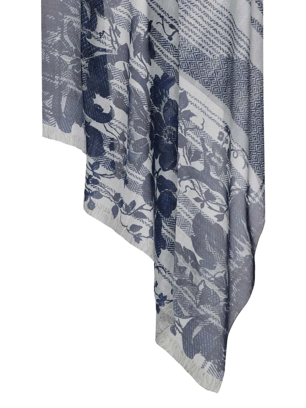 

Шарф с цветочным принтом Hawnbci Pierre-Louis Mascia, синий