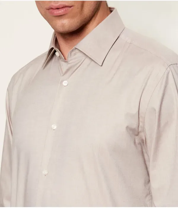 Рубашка H-HANK-K-C1-261 slim fit Boss, бежевый — фото 4