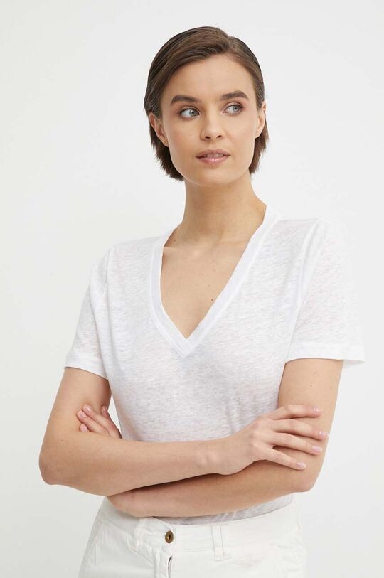 

Льняная футболка Calvin Klein, белый