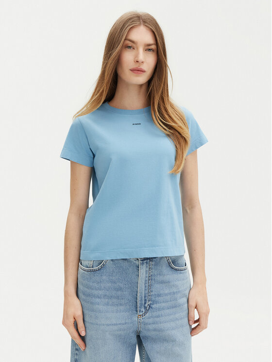 

Футболка обычного кроя Basico 100373 Pinko, синий