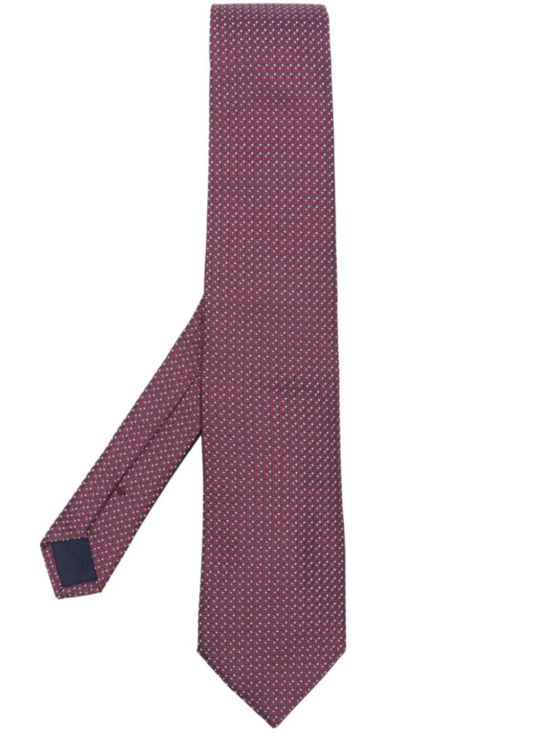 

Corneliani шелковый галстук с геометричным принтом, красный