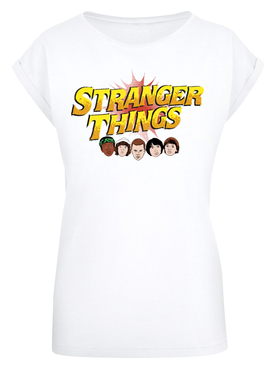 

Рубашка F4NT4STIC Stranger Things Comic Heads Netflix TV Series, белый