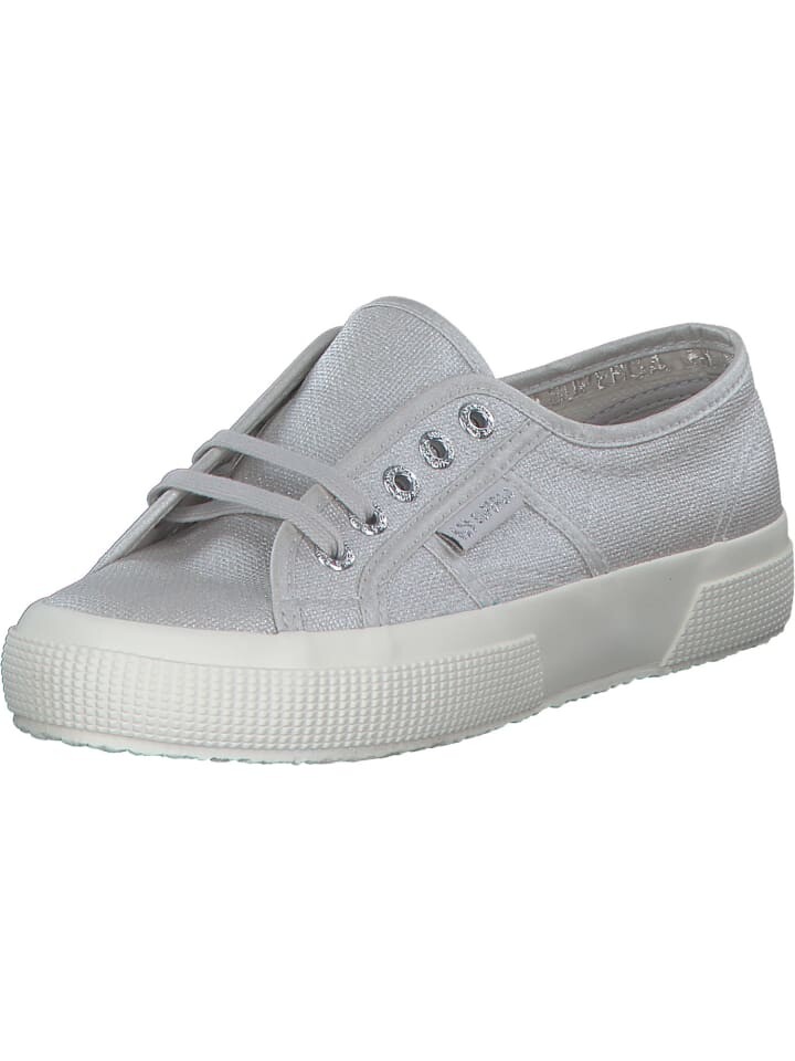 

Элегантные туфли на шнуровке Superga, цвет grey silver/favorio