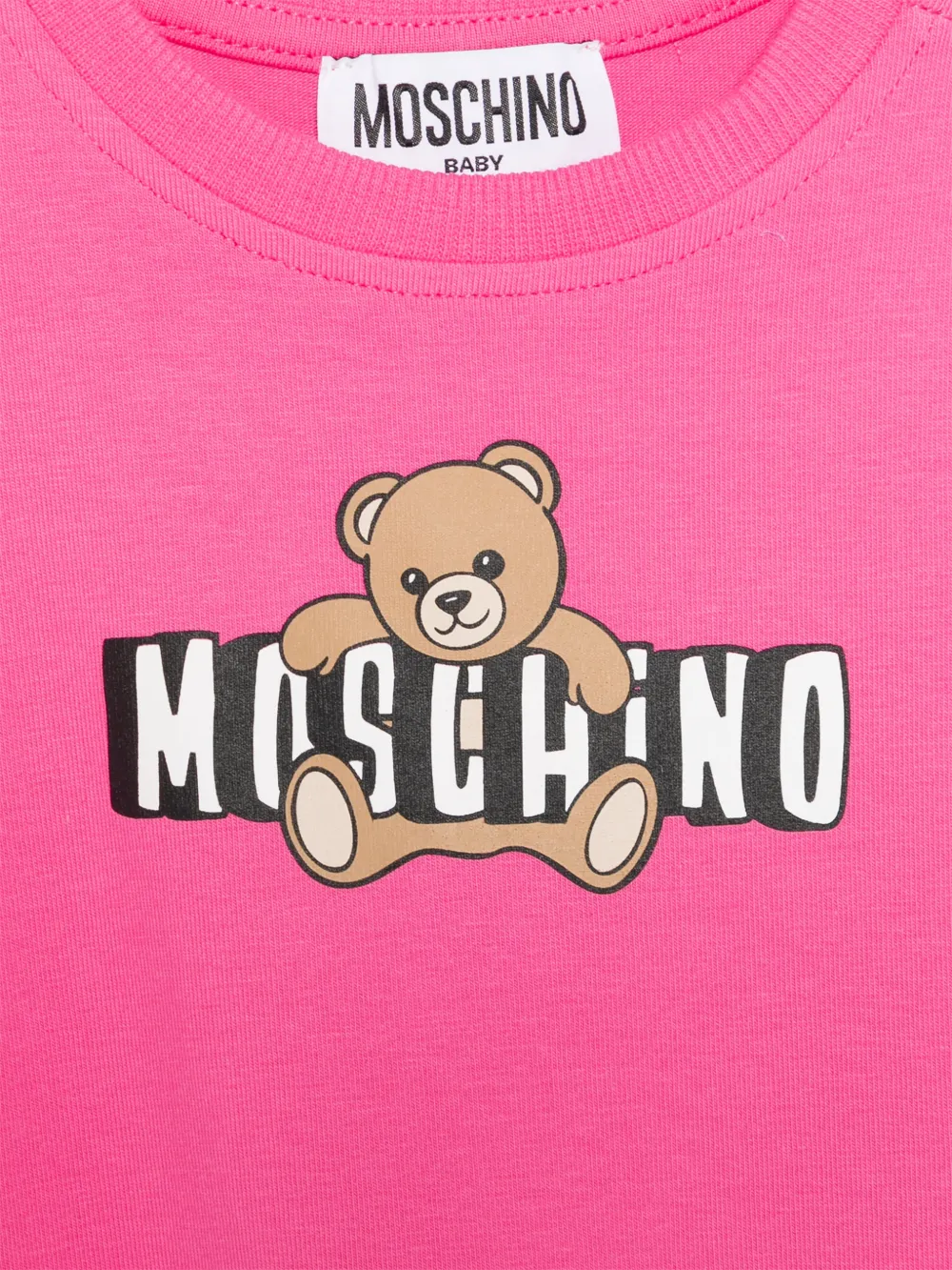 Платье с оборками «Тедди» Moschino Kids, розовый — фото 3