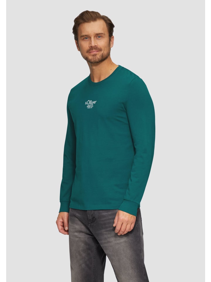 

Футболка s.Oliver T-Shirt langarm, цвет Petrol