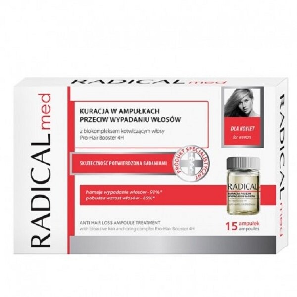 

Farmona, Radical Med Anti Hair Loss Ampoule Treatment, лечение в ампулах против выпадения волос, 15х5мл Farmona Radical Med