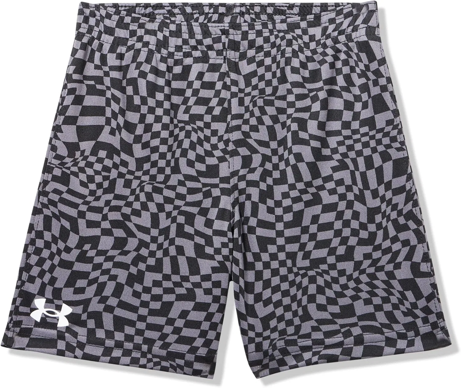 Детские шорты Under Armour Performance Tech с эластичным поясом, легкие и быстросохнущие, Castlerock Boost Printed