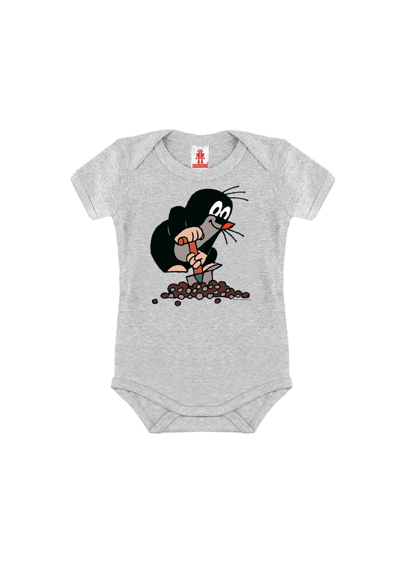 

Детское тело The Little Mole Hill LOGOSHIRT, цвет Grey-melange