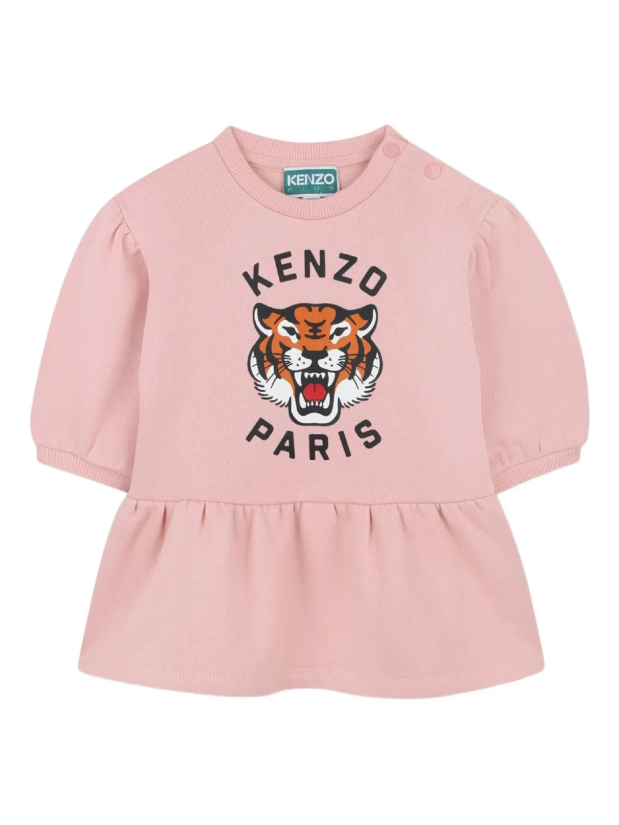 

Kenzo Kids платье с принтом Tiger, розовый