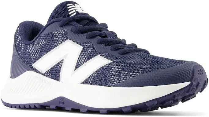New Balance детские кроссовки FuelCell V7 для игры на искусственном газоне, темно-синий/белый — фото 4