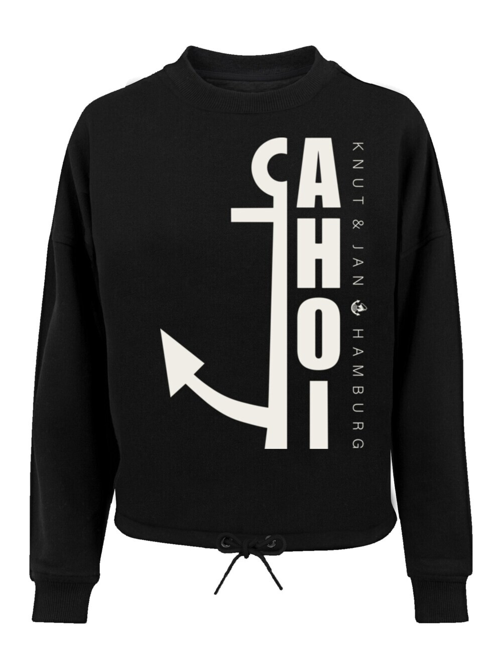 

Толстовка F4Nt4Stic Ahoi Anker Crop Knut & Jan Hamburg, черный