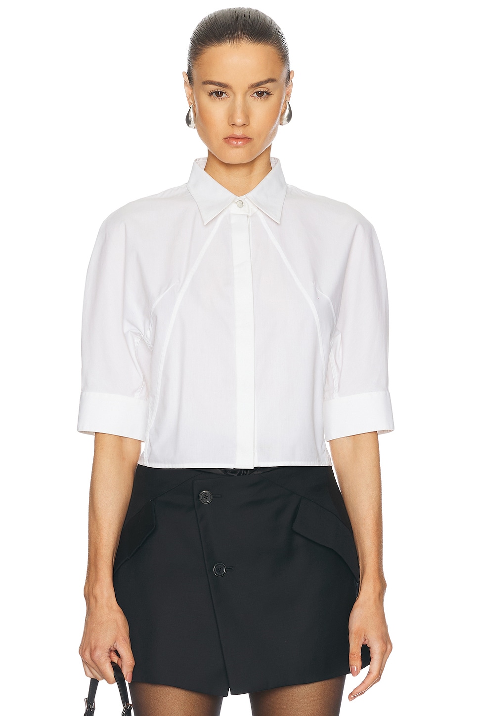

Свободная блуза с застежкой на пуговицы Helmut Lang, White